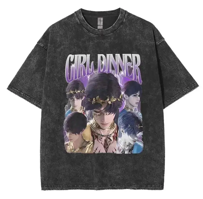 

Мужская летняя футболка 2026 из плотного хлопка, винтажная, с эффектом потертости, оверсайз, с коротким рукавом, свободного кроя, в уличном стиле, топ с коротким рукавом