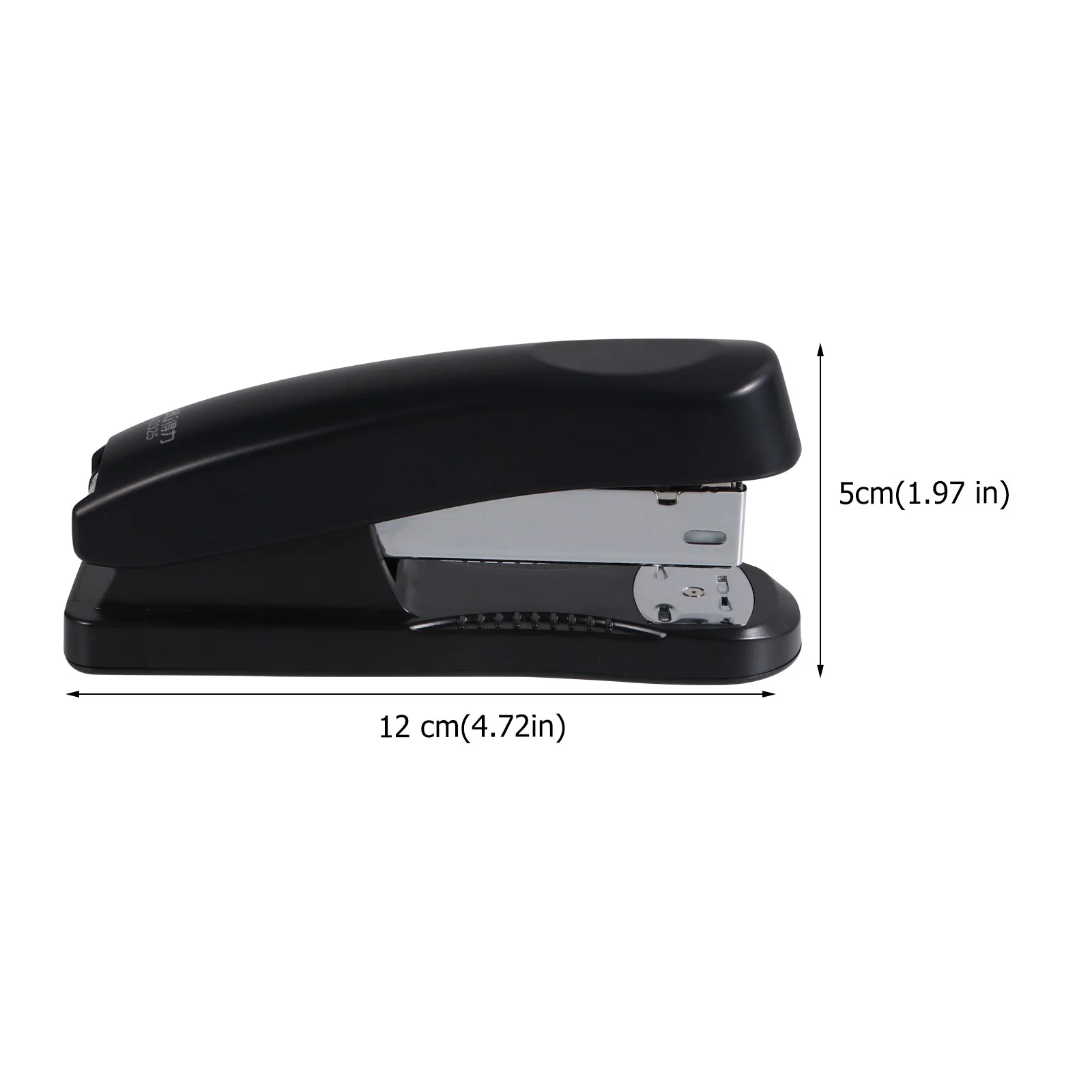 4pcs Stainless Steel Stapler Black Practical Paper Stapling Tool For School Office Student Stationery Handheld Binding