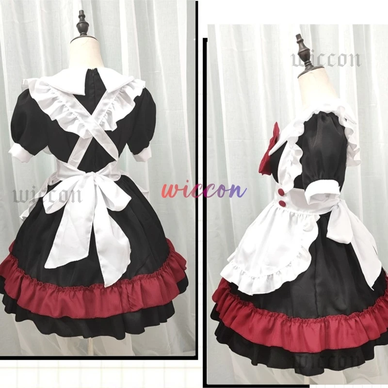 Disfraz de Momo Ayase para mujer, falda de Anime Dandadán, uniforme Kawaii, disfraz de sirvienta Lolita, trajes, ropa de Carnaval de Halloween
