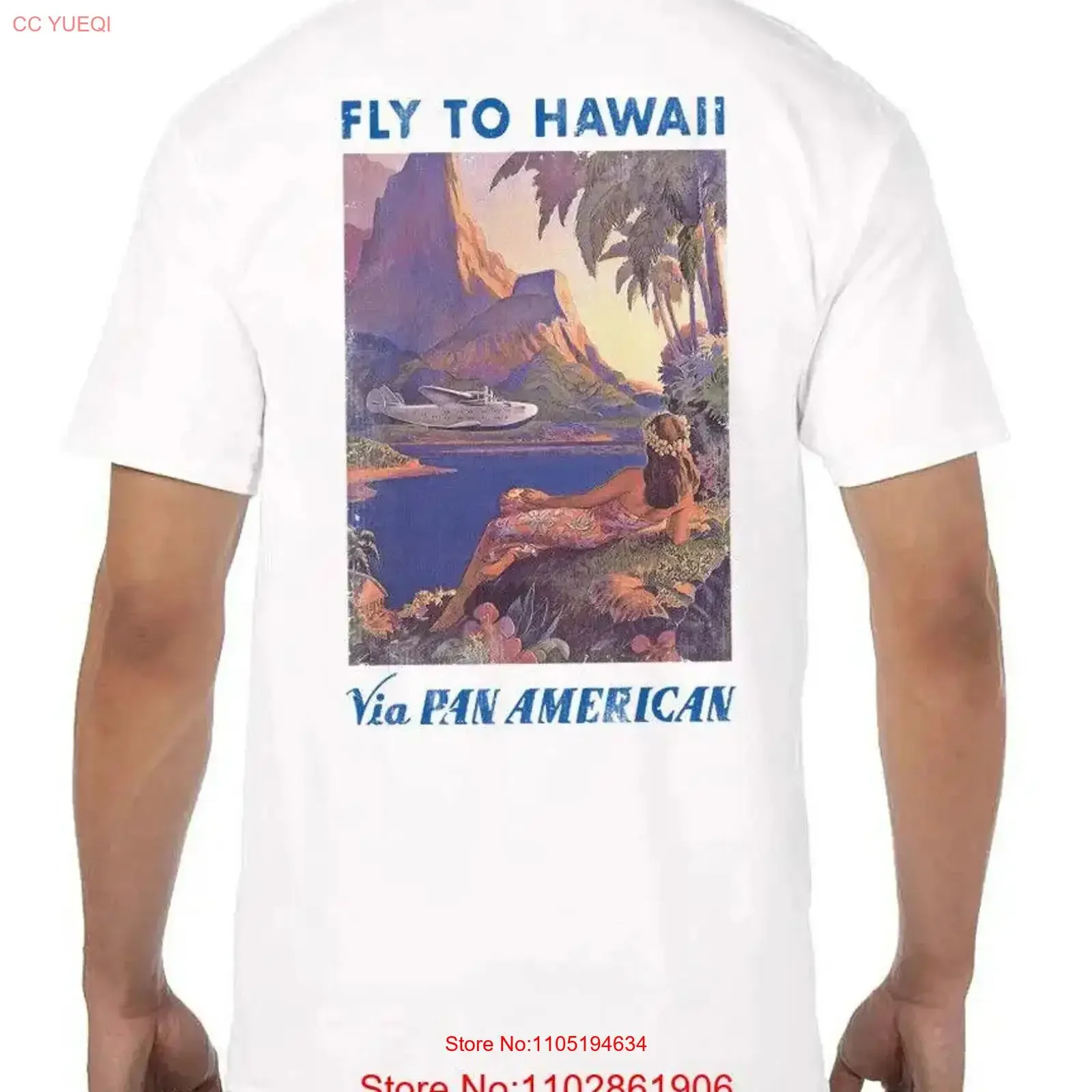 Havaí via pan am t camisa vintage lavado moda ligeiramente respirável homme streetwear elegante casual macio versátil