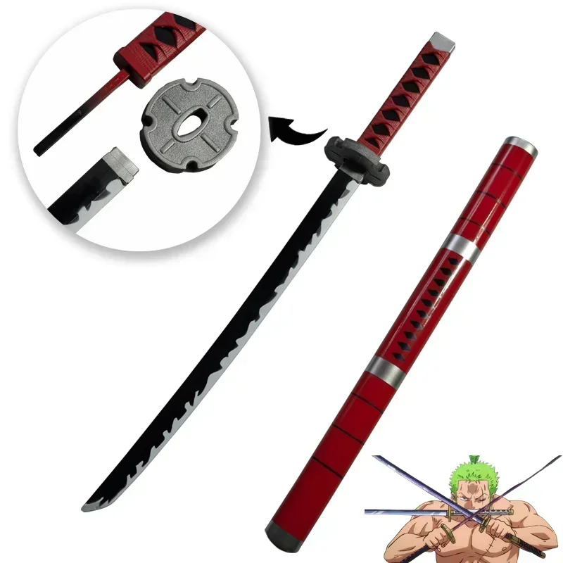 Roronoa Zoro Swords 72cm Handmade Katana Japanese Anime Cosplay Sword Weapon Katana Knife Safety PU Toy Gift