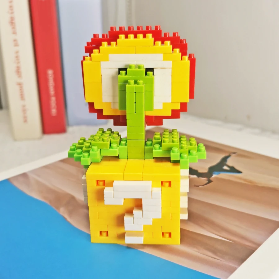 Mini blocchi di particelle serie di fiori regali di compleanno per ragazze, giocattoli per bambini, ornamenti creativi per la decorazione della casa fai-da-te
