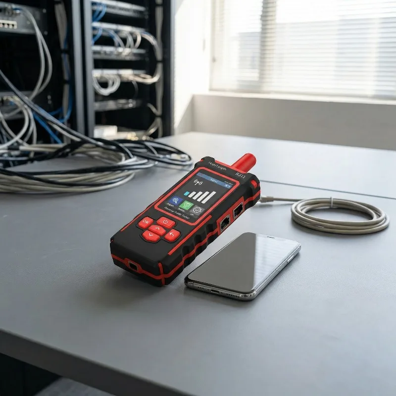 NOYAFA NF-859GT Multifunction Network Cable Tester Dual Red Light VFL Optical Power Meter Length Breakpoint Detector