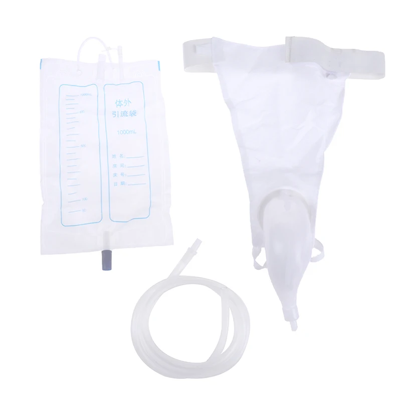 3 Types Urine Bag Silicone Urine Funnel Pee Holder Collector With Catheter For Old Men Feminine Hygiene Reusable Male Urinal Bag