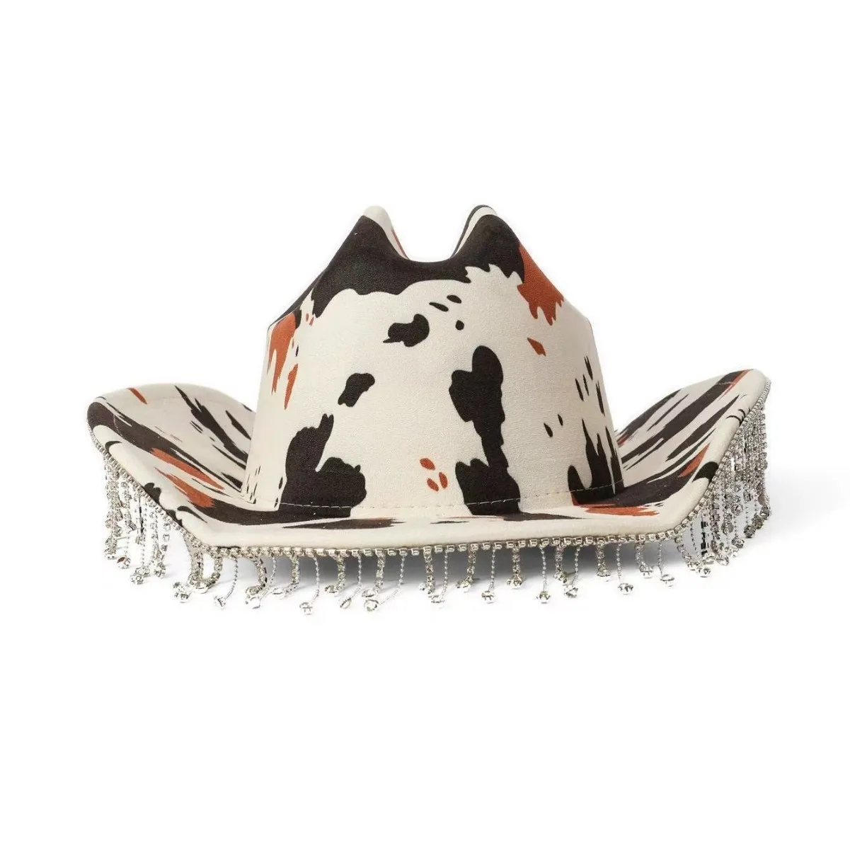 

Rhinestone Cowboy Hat Luxury Top Hat for Women Men Party Festival Accessories Country Music Concert Cowgirl Headwear