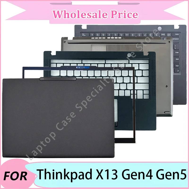 

NEW For Thinkpad X13 Gen4 Gen5 Palmrest/Bottom Case/Laptop replacement parts/Laptop LCD Back Cover/Front Bezel/Keyboard