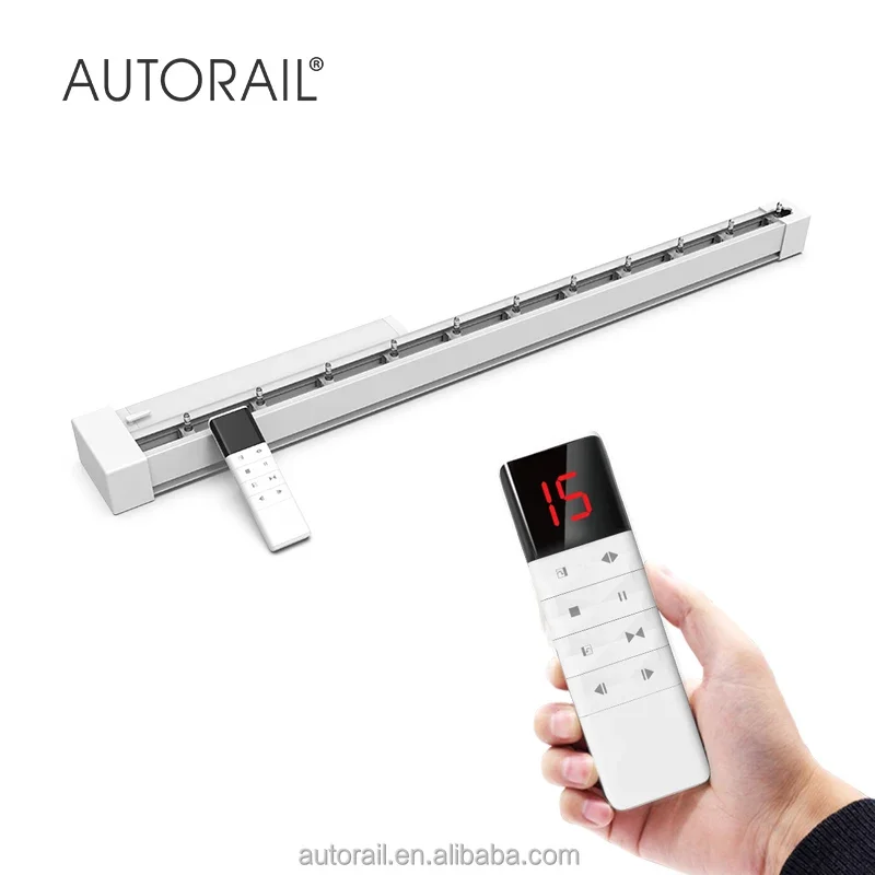 2026 Unique Bedroom Decoration White Intelligent Automatic Electric Vertical Dream Curtain And Track Motor