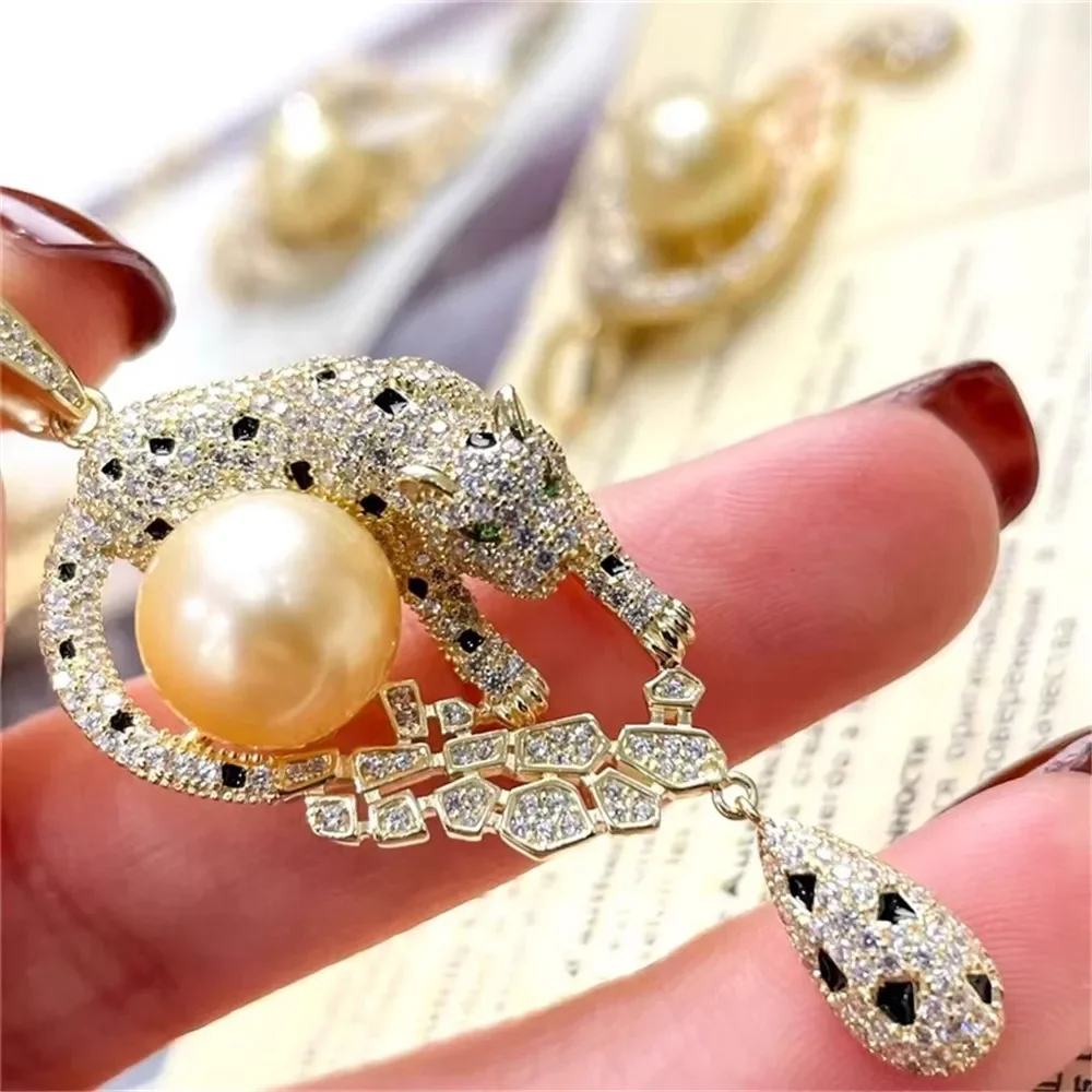 Classic Pearl Pendant Accessory 18K Plated Gold Pendant Settings Jewelry Findings Parts Fittings Connection Accessories D100