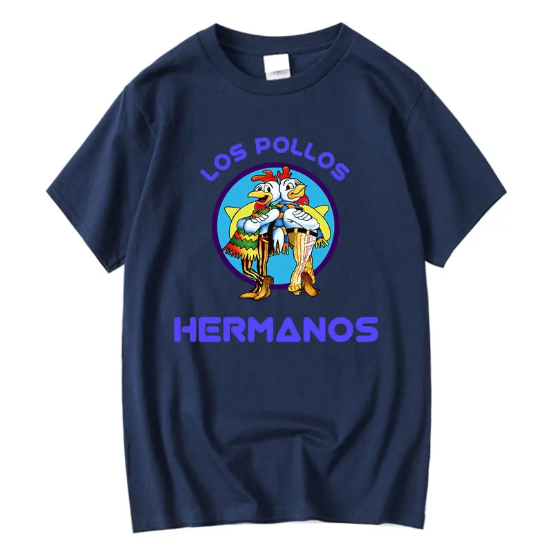 XIN  Men's High Quality Cotton T-shirt 100% Cotton Breaking Bad Design Customizable Hand-painted Unique Style