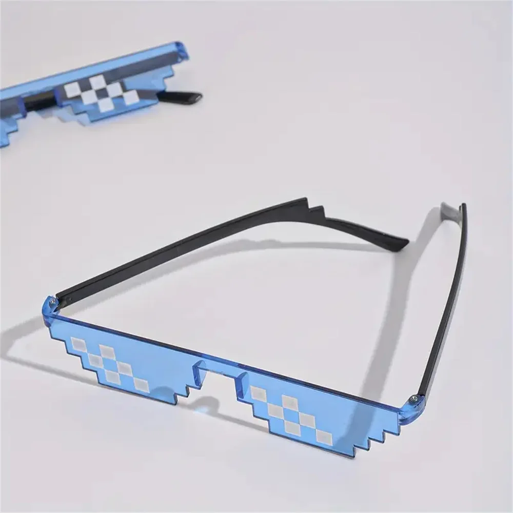 Mosaik Lustige Party Brille Festival Party Foto Requisiten Anime Pixel Brille Pixelated-Meme Gamer Dekor Bevorzugung Lustige Kreative Geschenke – Detail 19