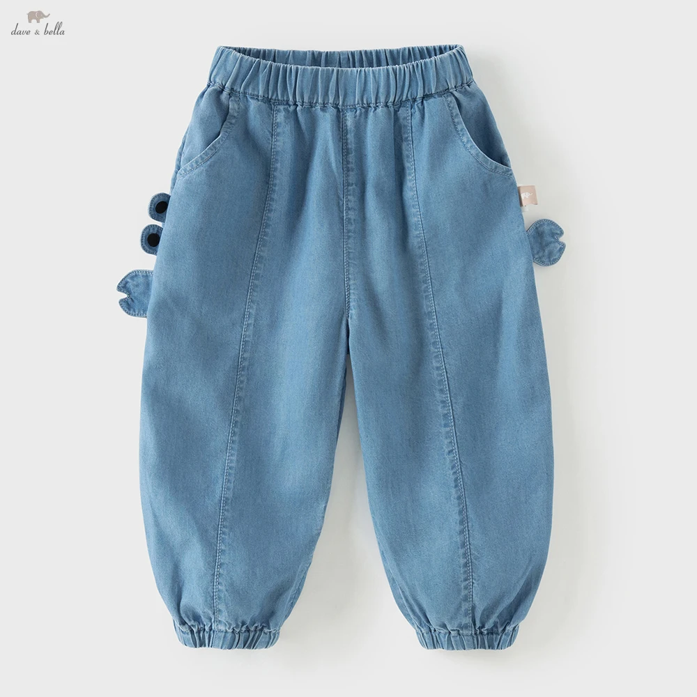 Dave Bella Children's Soft Jean 1-9 Years Spring Summer Boys Cowboy Cool Pants Casual Loose Outdoor Trousers DB2261684