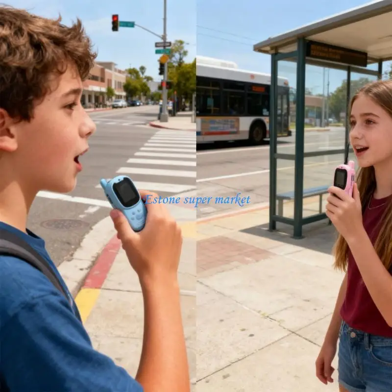 090B Participatory Video Intercomsystem Toy For Kids Two Way Live Talk Constructed In 6 Contests Shock Resistant Plastic Long