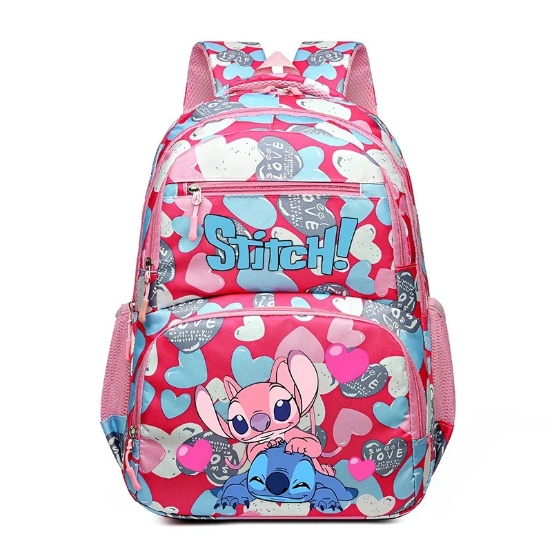 Disney Lilo&stitch Women Student Large Capacity School Bags for Girls Teenager Multi-pocket Schoolbag Rucksack Laptop Backpack