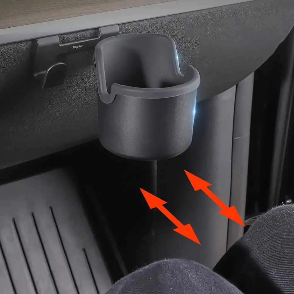 ل تسلا نموذج Y 2020-2024 صندوق القفازات حامل الكأس صندوق القفازات هوك حامل هاتف الخليوي لوحة أدوات السيارة #4