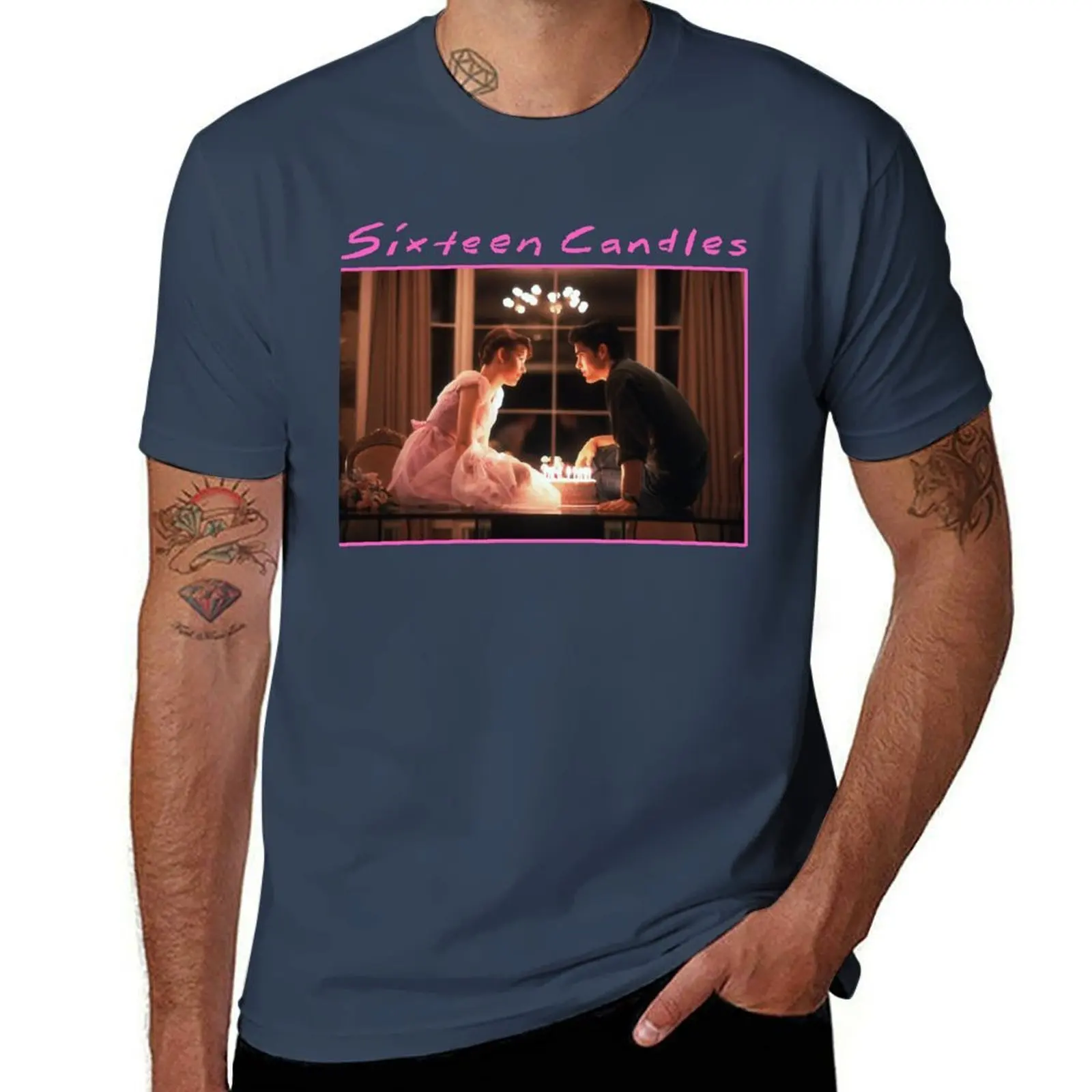 Candles 80s Movie Sixteen T-Shirt Work Style Casual T-Shirt