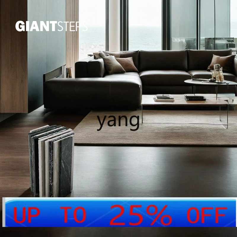 

LMM marble edge sofa light luxury home minimalist living room creative small furniture