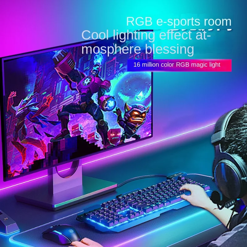 Synchronize RGB light strips with the screen, decorate LED displays, atmosphere lights, chasing lights, and rainbow lights