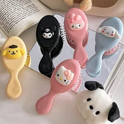 Hello Kitty Kawaii Cartoon Air Cushion Comb Cute Sanrio Kuromi Cinnamoroll Anime Doll Girl Heart Portable Comb Gifts for Girls