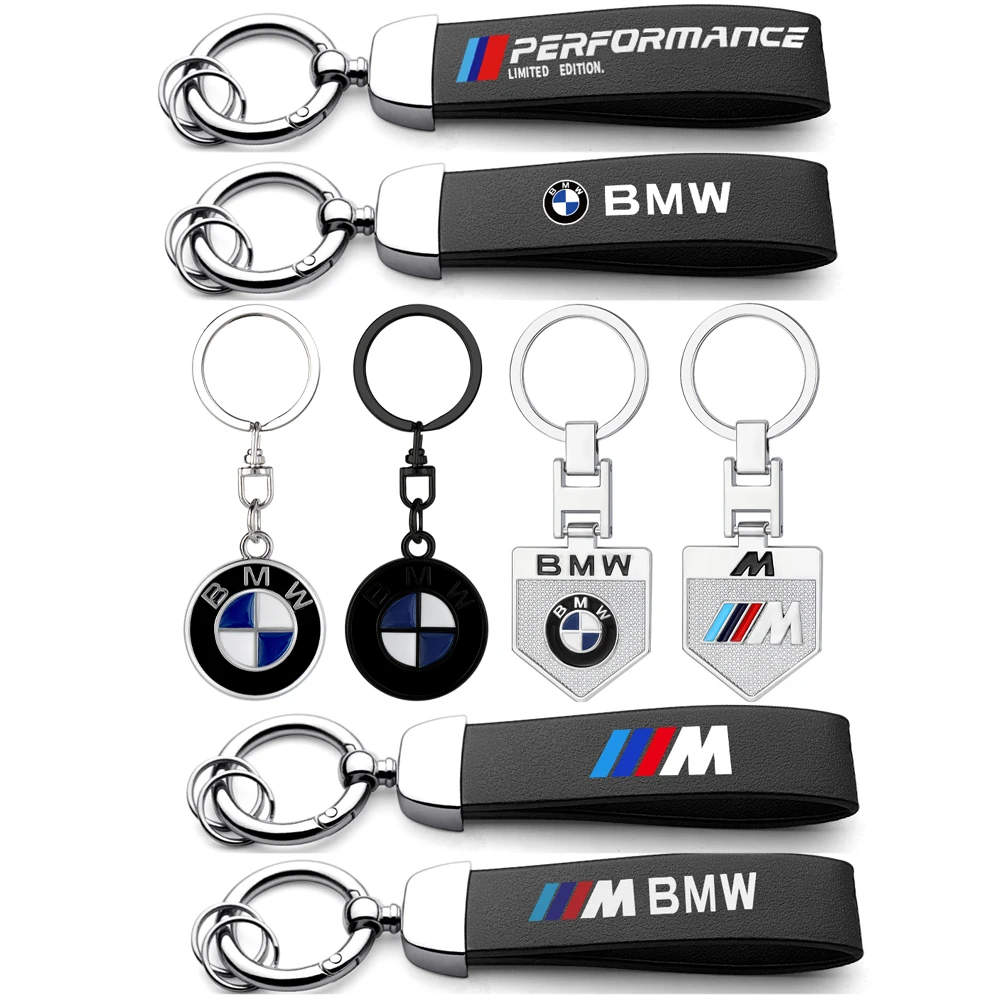 Car Logo Emblem Styling Keyring Keychain Auto Accessories For BMW M Performance M3 M5 M6 Power E70 F11 G20 F25 E30 F31 E83 F20