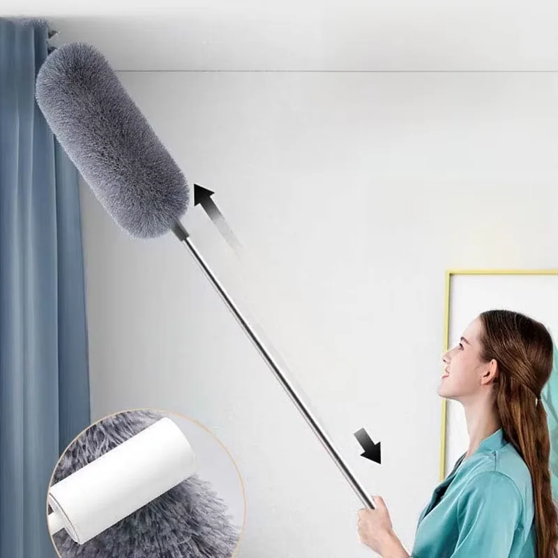 

Retractable Cleaning Brush Easy to Clean and Reusable Retractable 290cm Suitable for Ceiling Fans Wardrobe Cleaning Tools