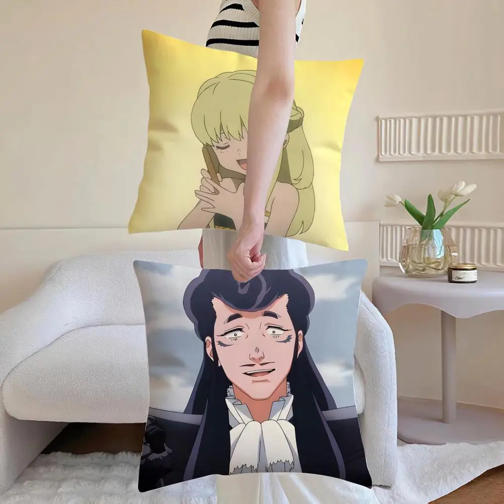 Anime T-To Your Eternity Cushion Cover Breathable Linen Pillowcase Summer Odorless Eco-Friendly Invisible Zipper Washable 2