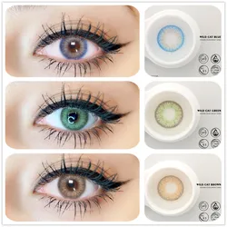 EYESHARE 1 Pair(2pcs) Colored Cat Eyes Series Contact Lens for Eyes Yearly Use Cosmetic  Contacts Lenses Eye Color