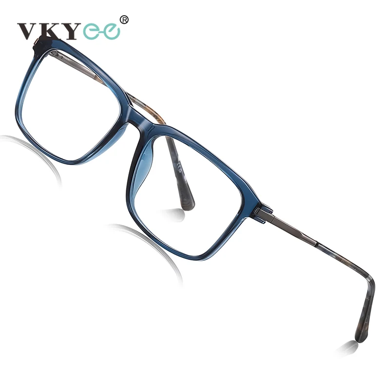 VICKY New Classic Geometric Simple Square Frame Design Men's Anti-blue Light Glasses Can Be Customized Prescription LS213