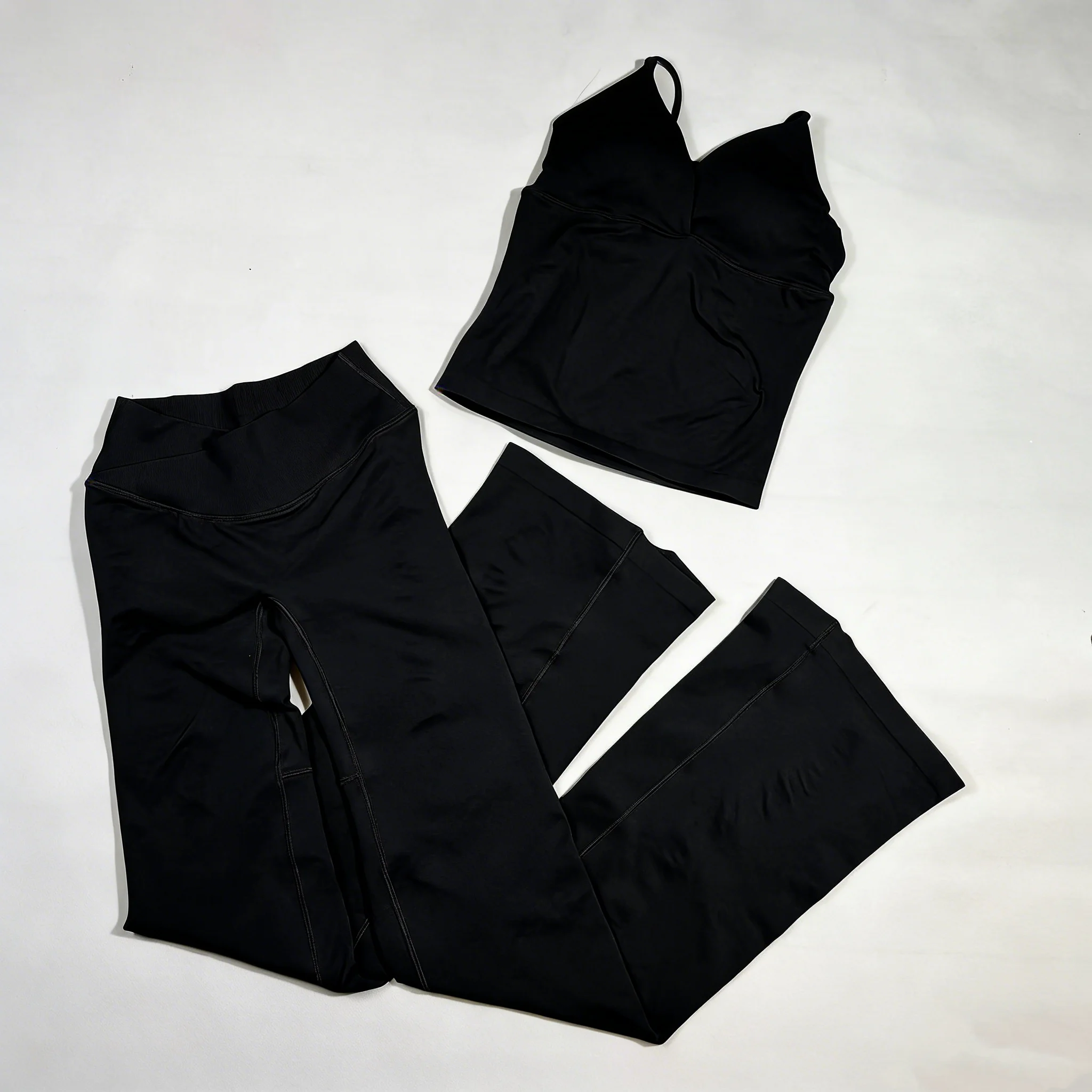 Top en Vision Flares-legging Dames V Crossover Naadloze yogabroek Geen voornaamste naad Sportlegging Bootcut trainingsbroek
