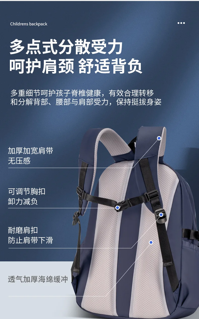 Plecak szkolny dla nastolatków, chłopców i dziewcząt, plecak dla dzieci, uczniów szkół podstawowych i gimnazjów, torba dla dzieci w wieku 6-12 lat.