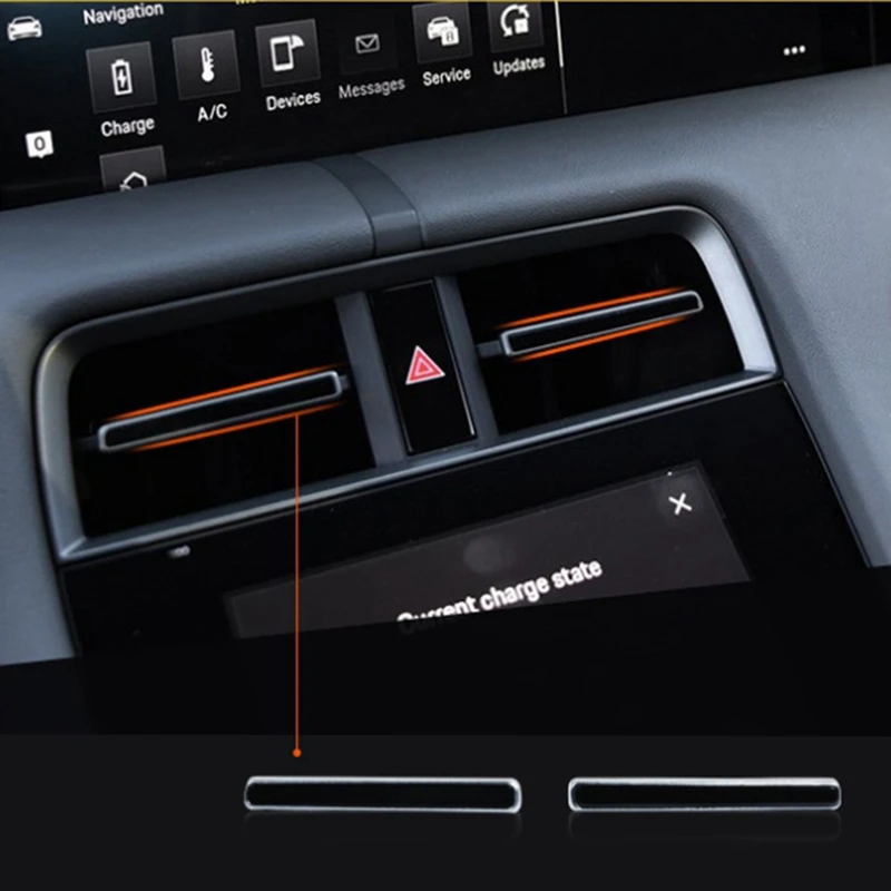 Für porsche taycan 9 j1 2019-2024 ersatzteile mittlere klimaanlage entlüftung links kipphebel auslass einstellung plektrum