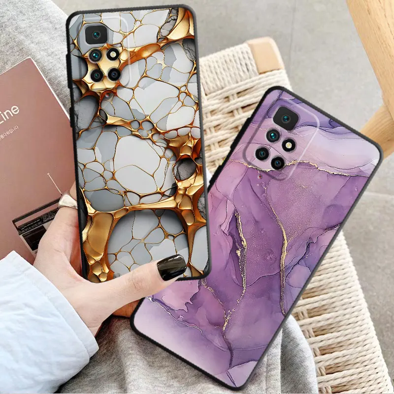 Senior Marble Phone Case for Redmi Note 11 Pro 9 8 7 10S 12S 9S 11S 10 Pro 12 9T 8T 10 13 TPU Soft Cover