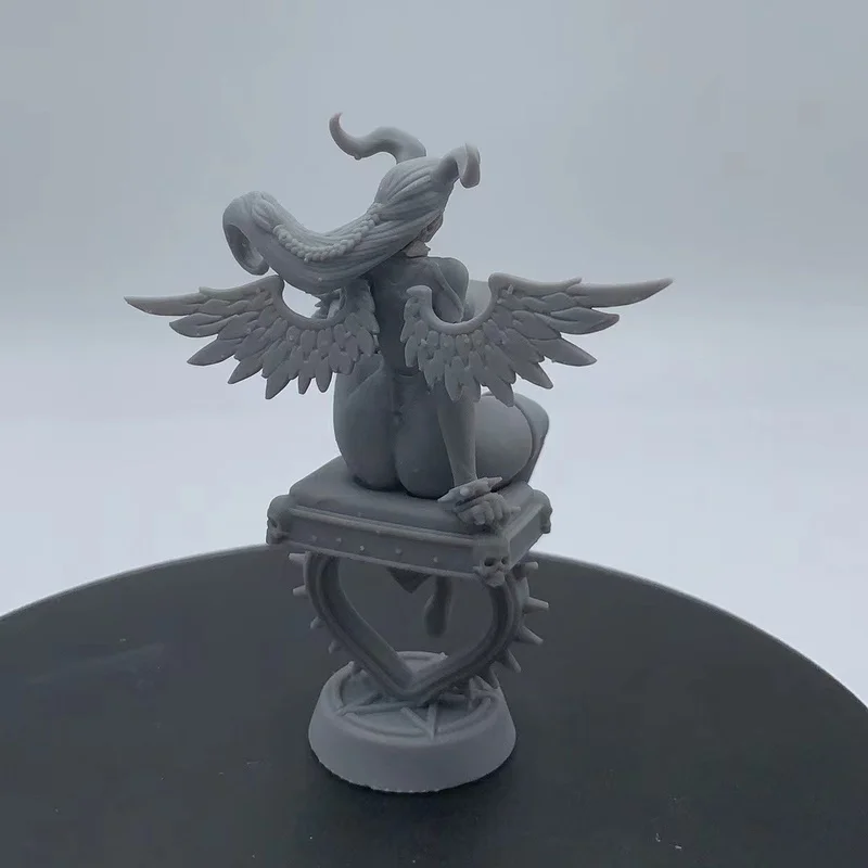 Anime rysunek 1/24 skala zestaw figurek z żywicy Fantasy kobieta Succubus 84mm całkowita wysokość niezmontowane i niepomalowane zabawki Diorama