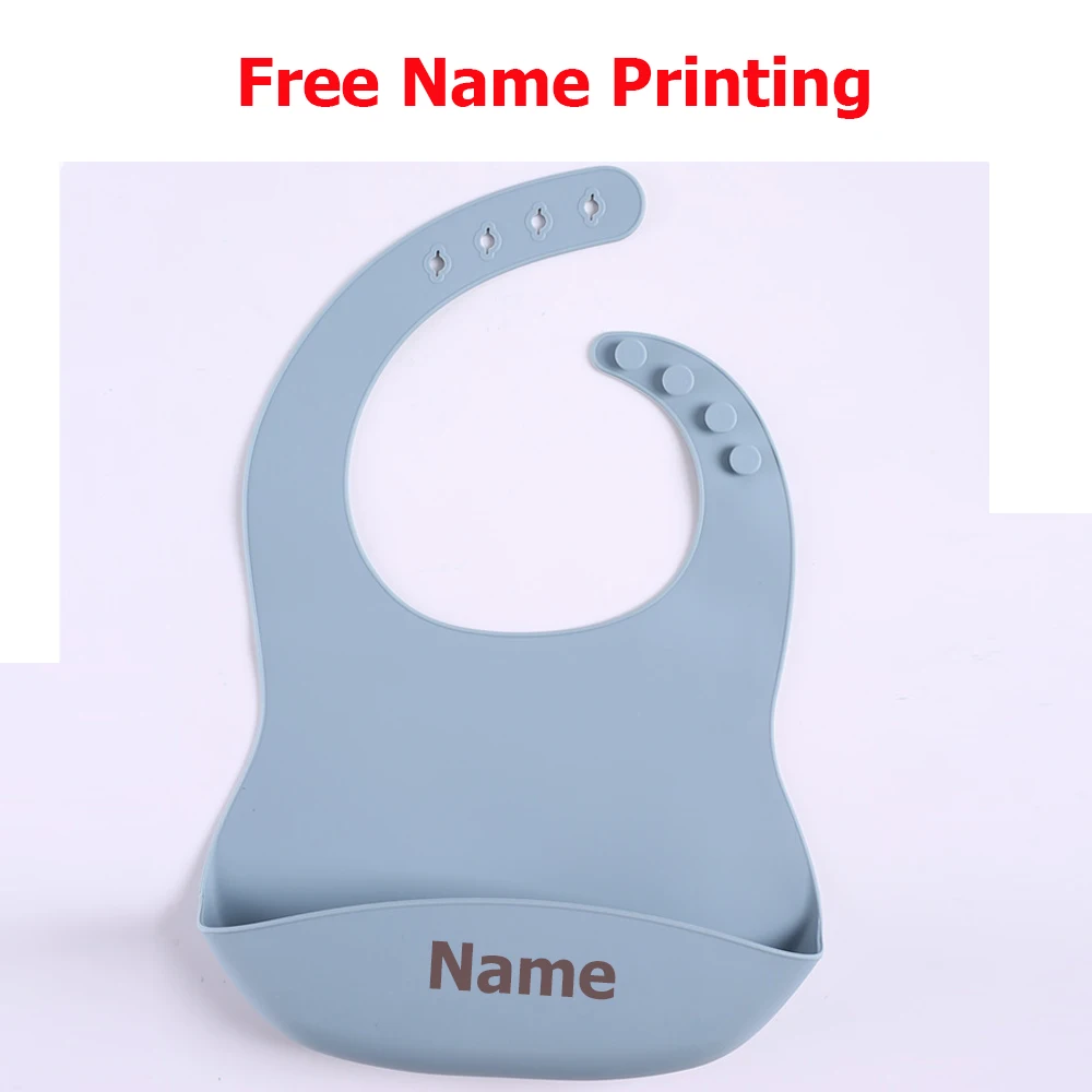 

Силиконовый нагрудник для детских слюней с бесплатной гравировкой имени, креативные подарки по индивидуальному заказу для мальчиков и девочек