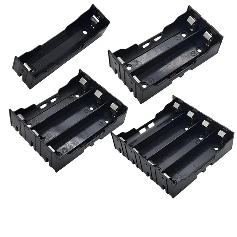Hot Sale 1Pcs 18650 Parallel Battery Box Shell 18650 Parallel 1/2/3/4 Slot Battery Holder Storage Box Case DIY Accessories