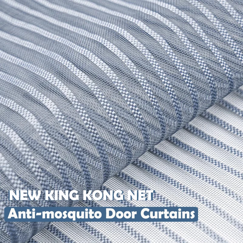 

New King Kong Net Magnetic Fly Screen Door Curtain High Strength Scratch Resistant Pet Friendly Mosquito Net