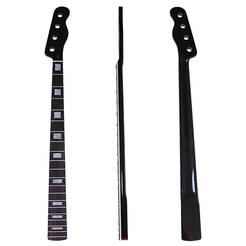 

Electric bass parts4 string 20frets black glossy Canadian maple electric bass neck width 6.4 DIY electric bass accessories
