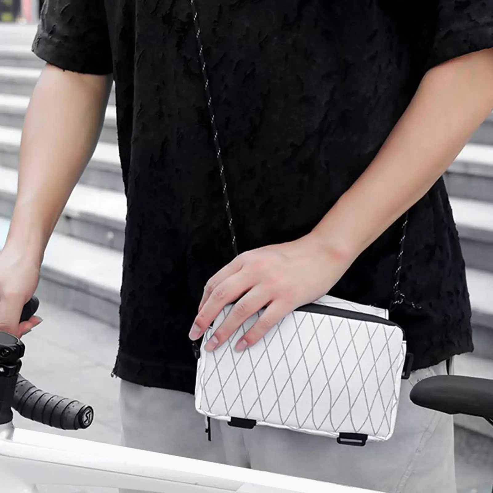 

Bike Top Tube Bag Bicycle Frame Bag Cycling Pouch Waterproof For Gear Carrying Phone Water Storage Travel Biking Commuting