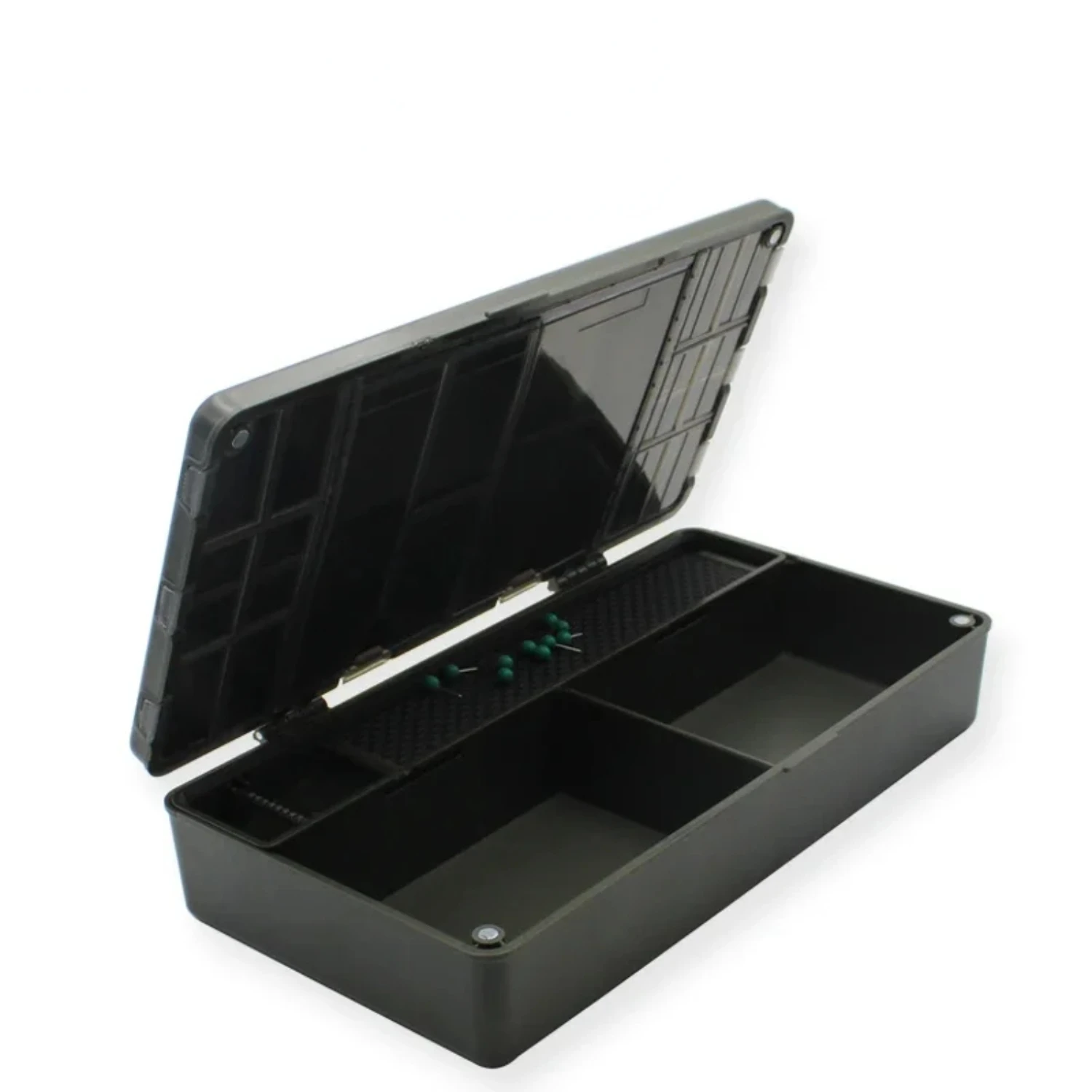 

Multi- Fishing Box Fishing Rig Board Box With Rig Pins 22 Compartments Of Various Sizes Carp Fishing Accessories Fishing beads