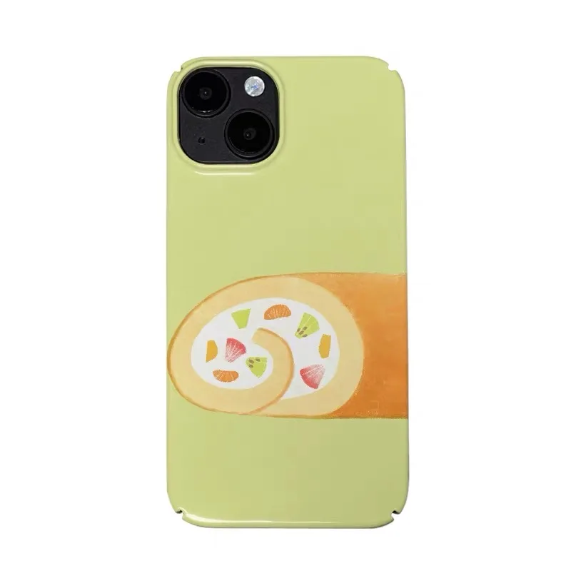 

Ins Korean Green Cake Cream Case for IPHONE 17 16 ProMax 15 14 Plus 13 12 MINI 11 PRO 16Plus XR XS MAX SE Acrylic Phone Cover