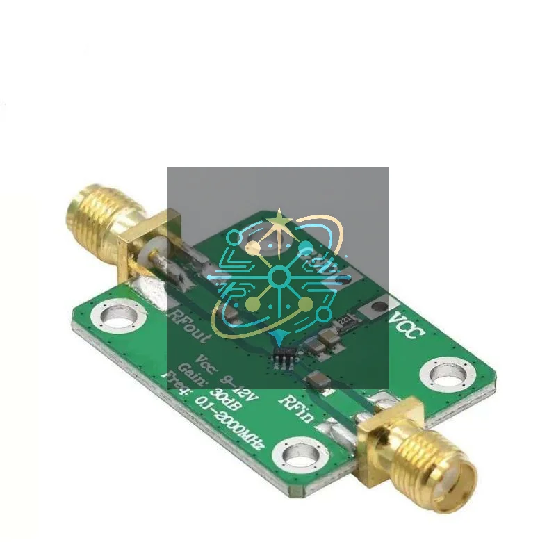 RF Wideband Amplifier 30dB High Gain Low Noise LNA Dev Board for Electronic Circuit Design Practice