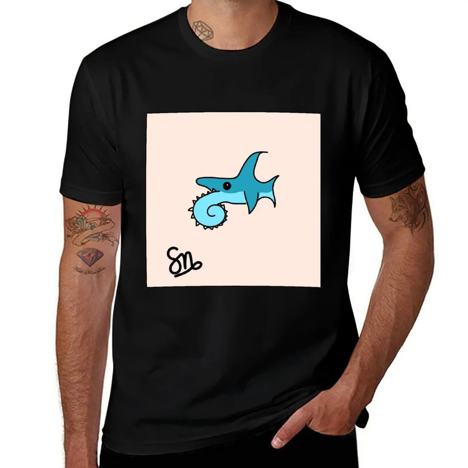

shark cotton quality helicoprion shirt luxury t man T-Shirt man shirt t high