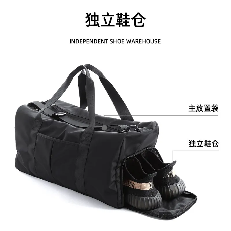 Travel Bag Men Luggage Waterproof Shoulder Handbags Large Capacity Casual With Shoe Compartment Dry Separation For Short Trip