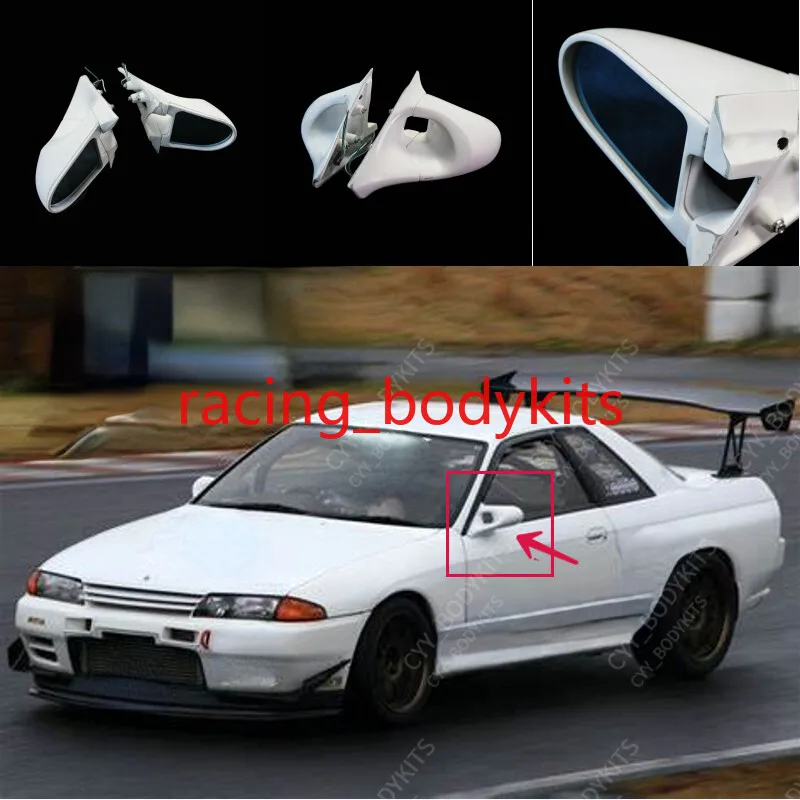 

For Nissan skyline GTR R32 (RHD) Rear View Mirror FRP Unpainted Mirrors Rearview car BodyKits