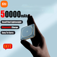 Xiaomi 50000mAh Power Bank Mini Magnetic Wireless Powerbank Fast Charging Thin External Battery For iPhone Huawei Samsung