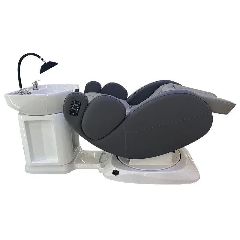 

Backwash Automatic Washing Chair Thai Beauty Hair Salon Electric Shampoo Bed With Massage Roller