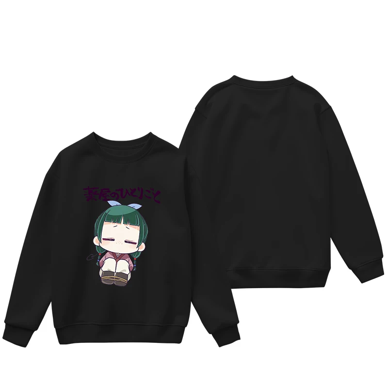 Anime The Apothecary Diaries Maomao Graphic Hoodie Women Men O-neck Crewneck Sweatshirt Casual Tracksuit Cosplay Tops