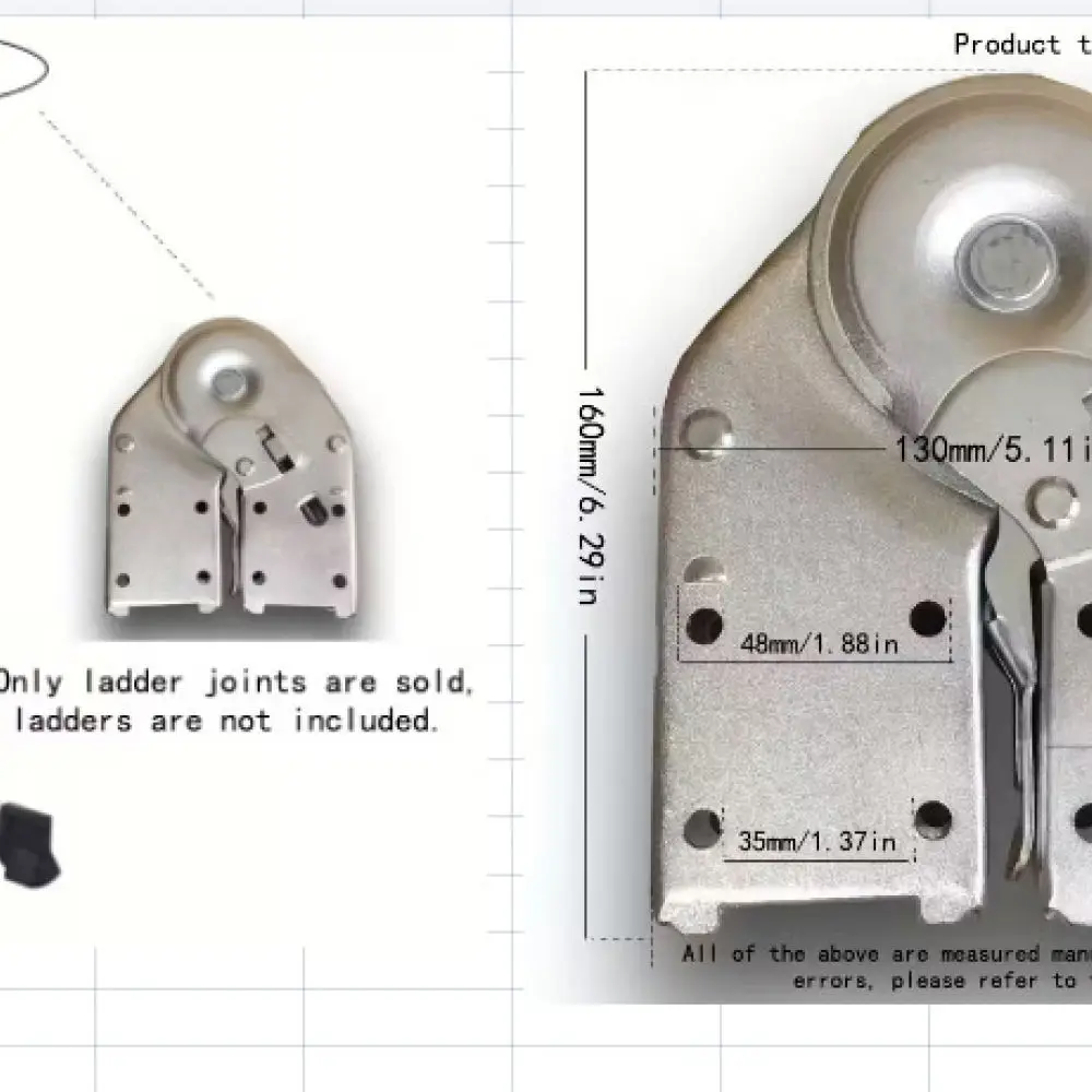 Replacement Joint For Foldable A Type Ladder Carbon Steel Hinge Square Tube Connector Home Maintenance Repairing Part