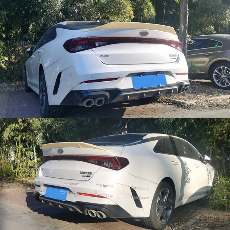 For Kia Optima K5 GT 2020-2022 K5 DL3 Spoiler High Quality ABS Material Primer Color Rear Trunk Lip Spoiler Car Styling