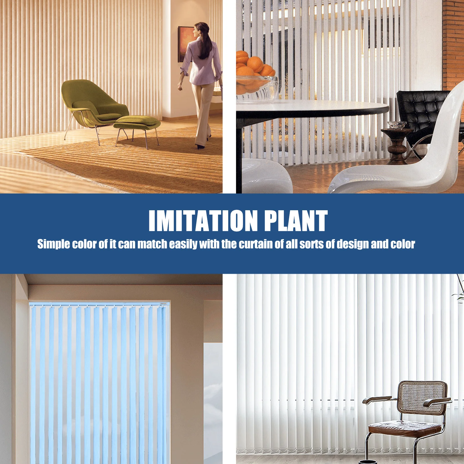 

100Pcs Double Hole Hanger Clips Strong Long-Lasting Blind Vane Saver Replacement Spares for Vertical Blinds White Louver Supply