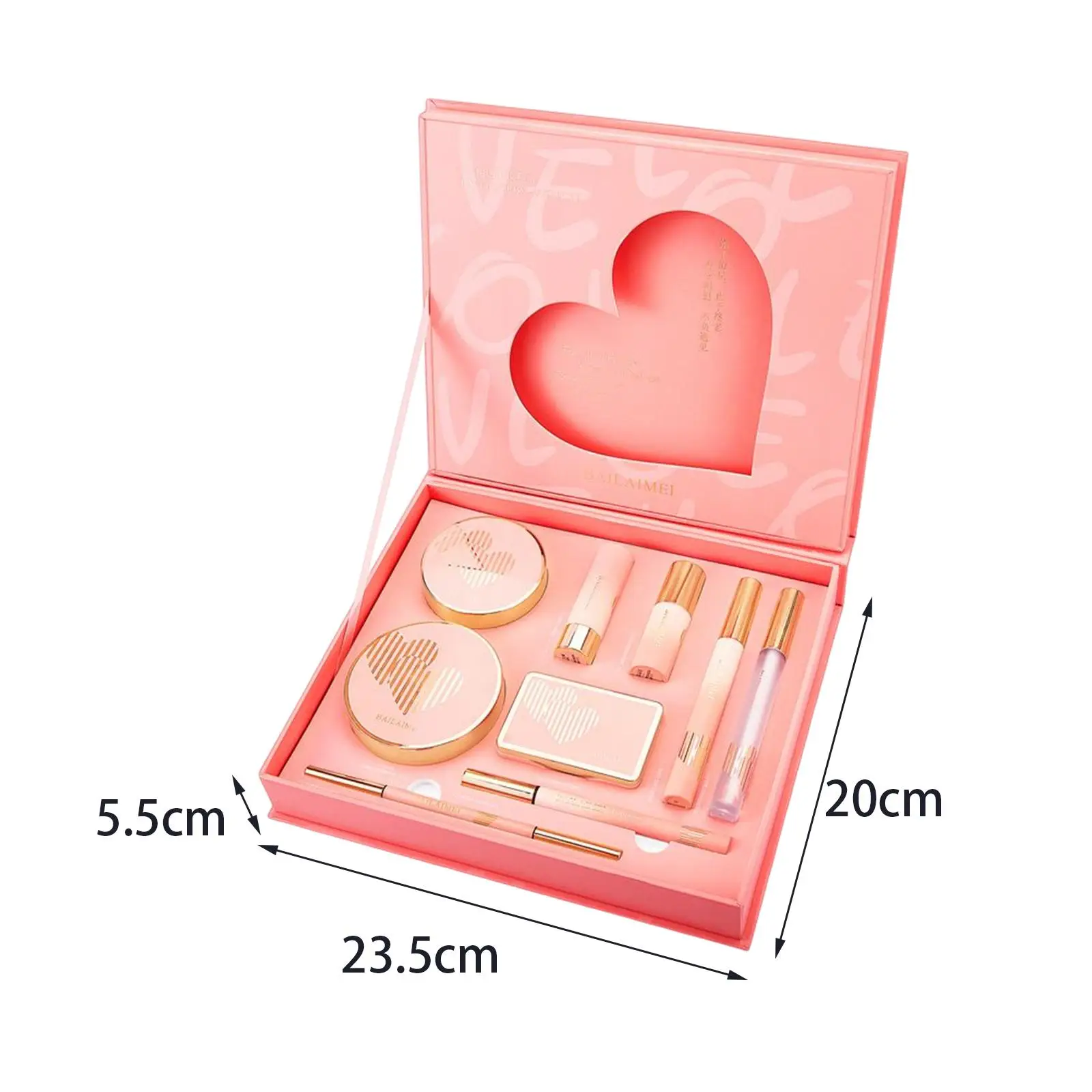 9 Stück volle kosmetische Palette Make-up-Set Geschenk box erröten Tanabata Valentinstag